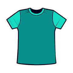 Blue Sports t-shirt jersey template front view generated by Ai