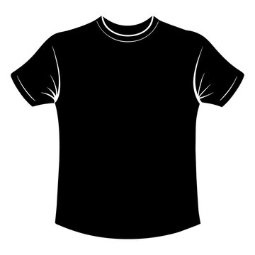Black sport t-shirt fabric textile vector Illustration generated by Ai