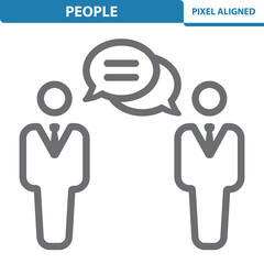 People Icon. Chat, talking, chat bubble, conversation