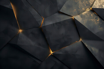 Black cone-shaped metal background. AI technology generated image - obrazy, fototapety, plakaty