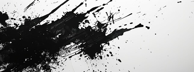KS the black blotted pattern of an ink splat in the style