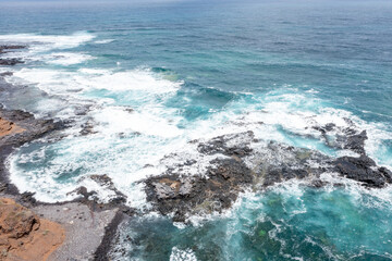 Aerial Drone View of Anaga Coastline with Ocean and Cliffs, Tenerife