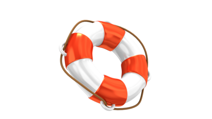 life buoy isolated on transparent