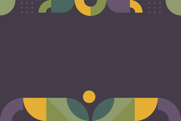 Abstract bauhaus geometric background template