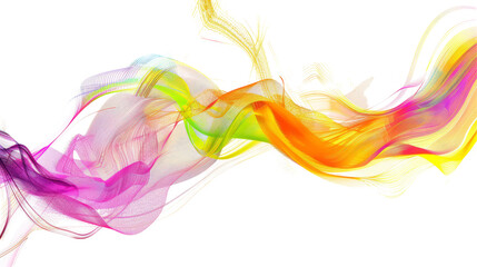 Fototapeta premium A vibrant wave of colors flows dynamically across the frame, symbolizing energy and creativity in abstract form
