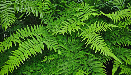 Beautiful green fern pattern background