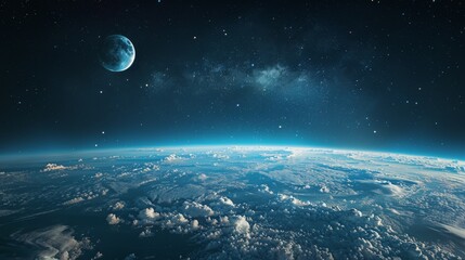 Naklejka na ściany i meble Earth Seen From Space