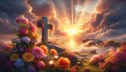 Happy Easter Sunday Background