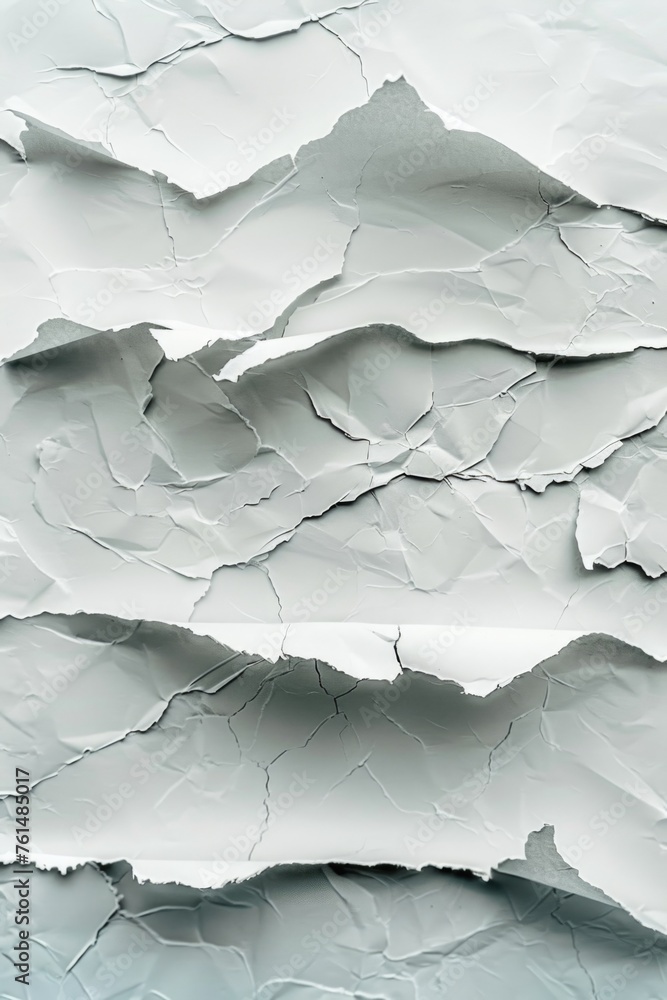 Poster close up of a piece of white paper, suitable for various design projects