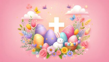 Happy Easter Sunday Background