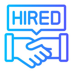 hired gradient icon