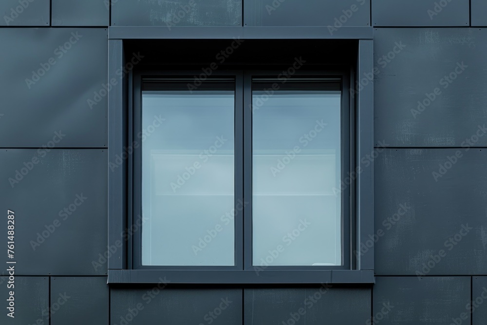 Poster A window on the side of a building, suitable for architectural projects