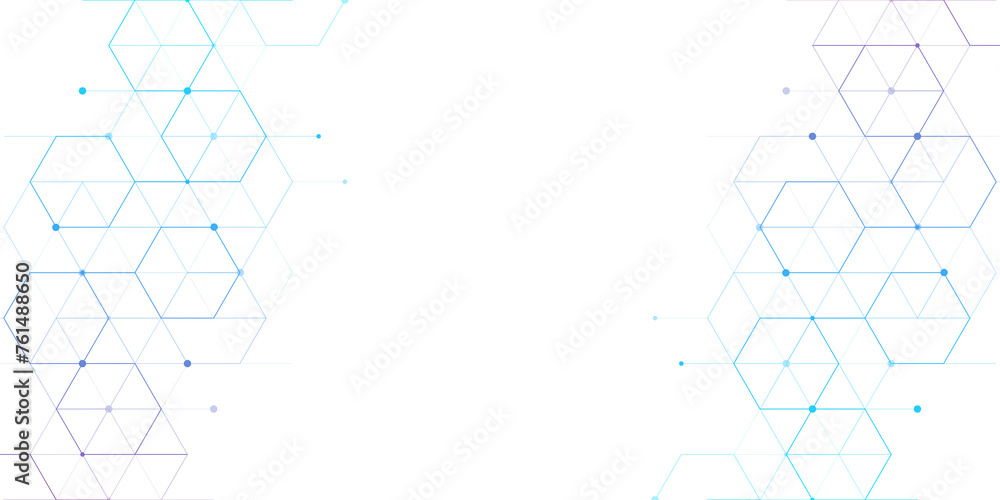 Aufkleber health care and medical pattern innovation concept science background design. abstract geometric hex