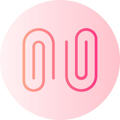 paper clip gradient icon