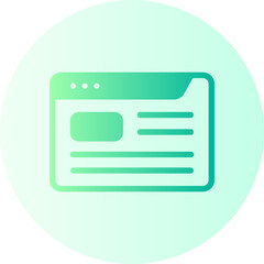 browser gradient icon