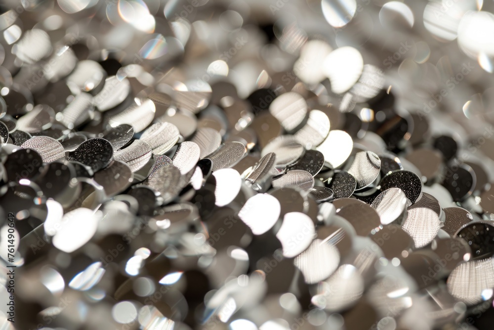 Poster various buttons arranged on a tabletop, versatile for crafts or sewing projects