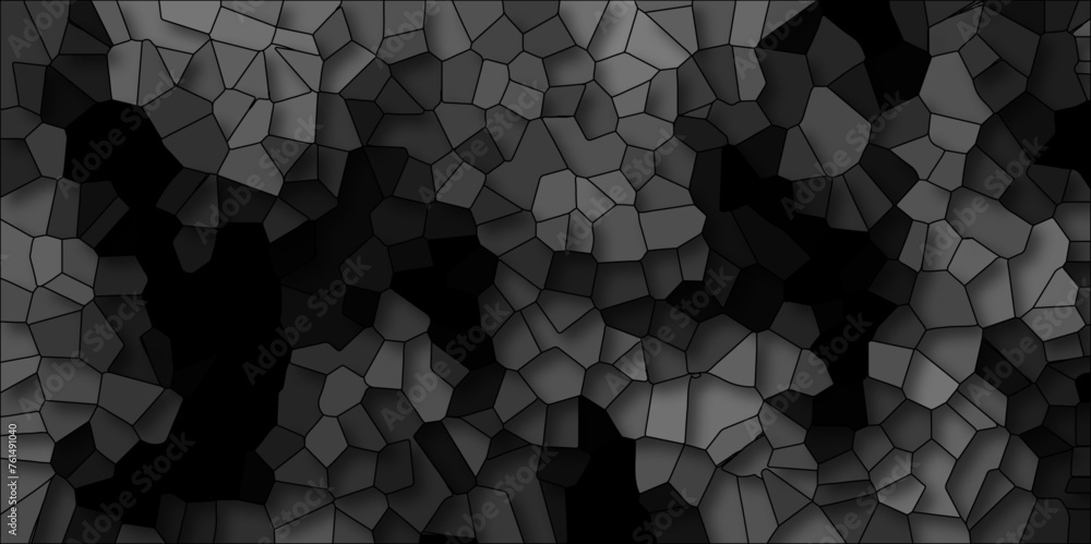 Poster abstract black geometric with triangles and marble texture. seamless pattern mosaic marble pattern t