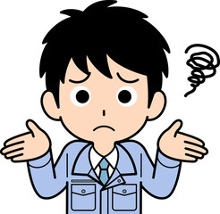 困惑する営業マン