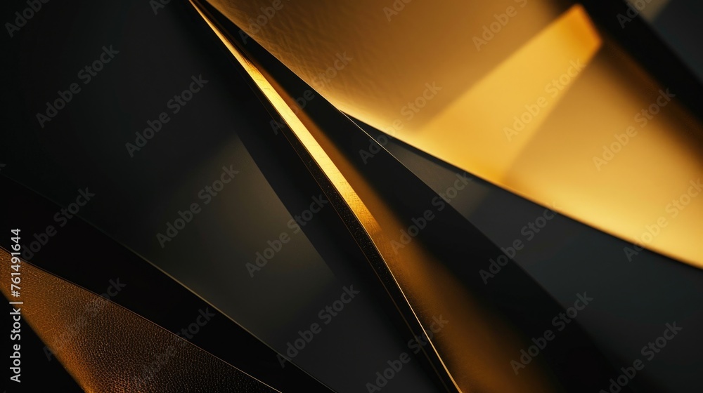Poster Abstract black and gold background suitable for various design projects