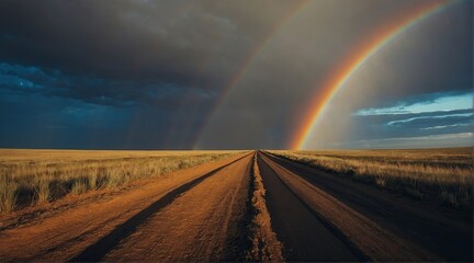 Creative image of a rainbow.