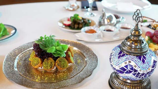 Traditional Turkish delicacy Stuffed Kofte (icli kofte).