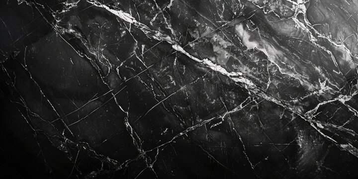 Fototapeta A black and white photo of a marble wall. Ideal for architectural and interior design projects