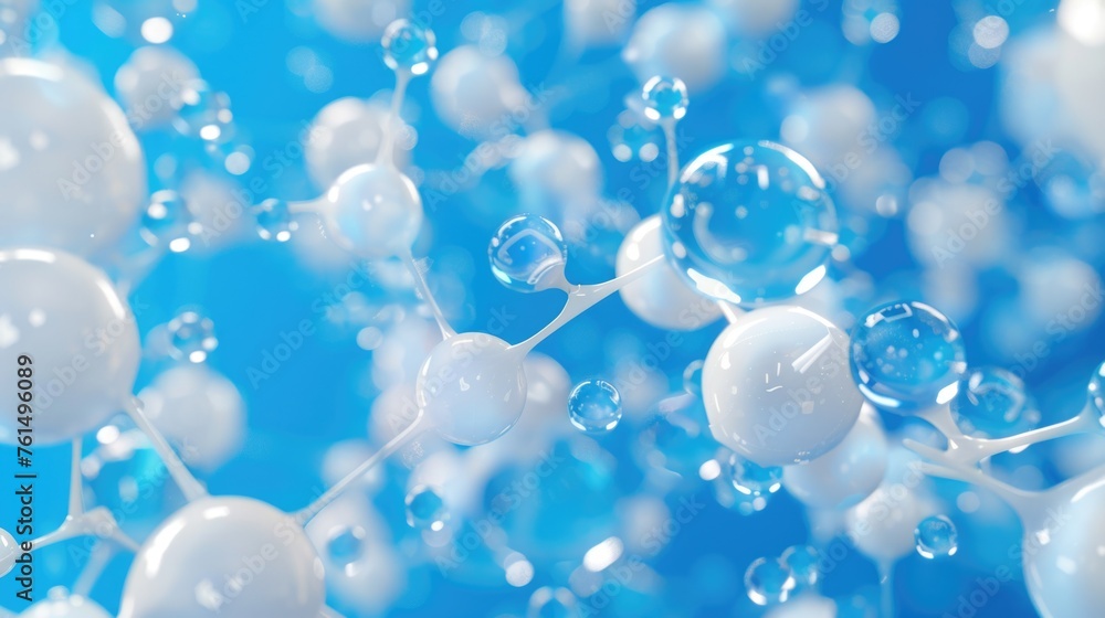 Aufkleber A bunch of bubbles floating on top of each other. Perfect for science or child-themed designs