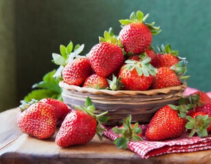 맛있는 빨간 딸기