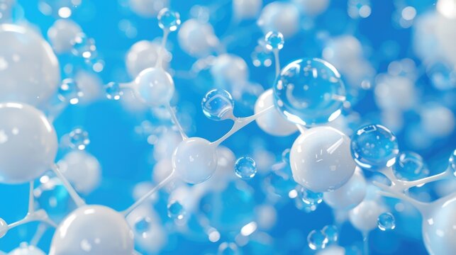 A bunch of bubbles floating on top of each other. Perfect for science or child-themed designs