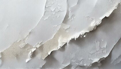 Illustration of white poster paper texture wet and stuck to the wall
 - obrazy, fototapety, plakaty