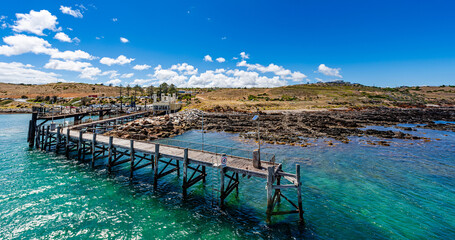 Kangaroo Island ferry terminal in Cape Jervis, South Australia