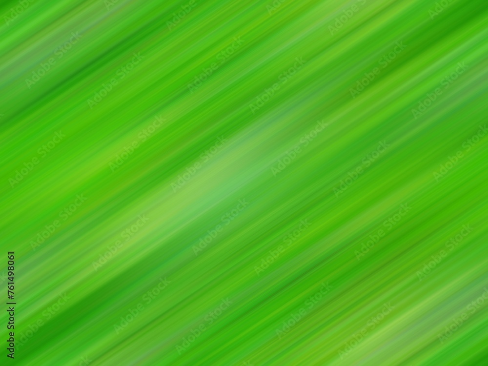Poster green and yellow background with effect of rays and straight lines in motion, lights, blur and depth