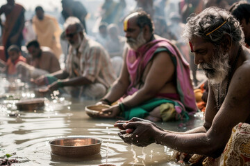 Candid moments of religious practices and traditions - obrazy, fototapety, plakaty