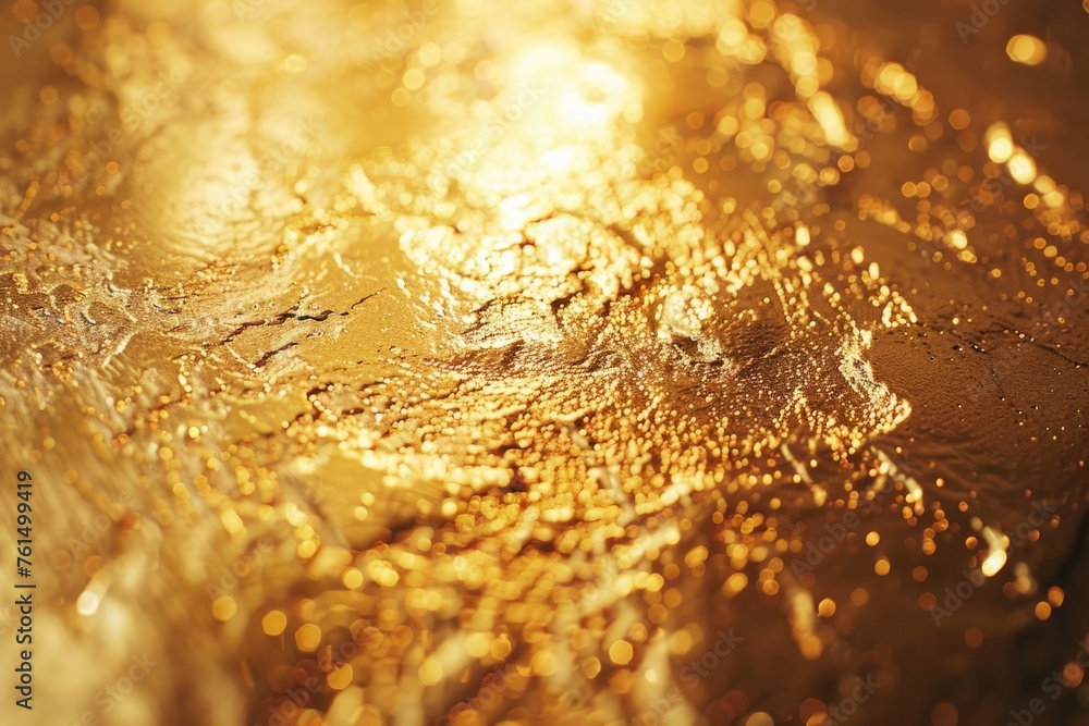 Aufkleber close up of a shiny surface of water, suitable for various design projects