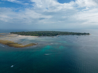 Fototapeta premium Gili Air Island in Indonesia Drone View