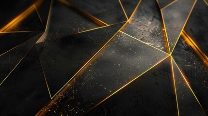 Close up of a black and gold background, perfect for luxury designs