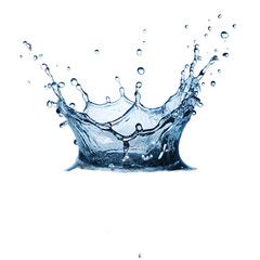 rounder water splash over transparent background