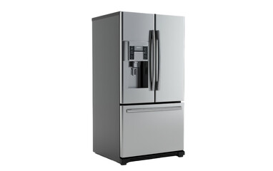 French Door Refrigerator Isolated on Transparent background.