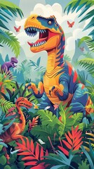 Obraz premium Fossils of prehistoric creatures