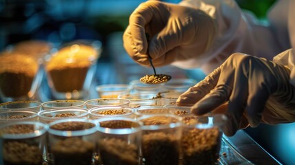 genetic researcher seed research Rice seed genetics