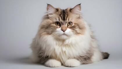 A Fluffy Ragamuffin Cat With A Fluffy Coat
