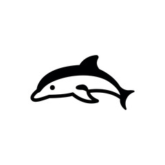 Simple dolphin icon
