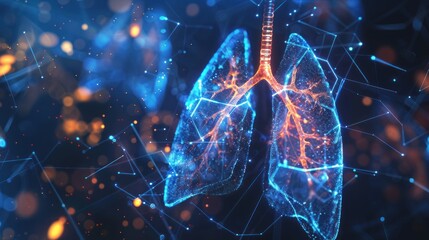 human lungs innovation and medical technology - obrazy, fototapety, plakaty