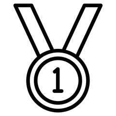 medal icon vector. certificate illustration sign. achievement symbol. award logo.