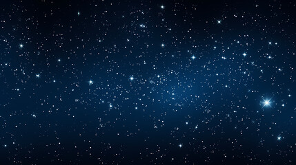 Naklejka na ściany i meble Dark blue night sky stars background