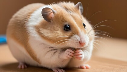 A Hamster Grooming Its Whiskers With Tiny Paws