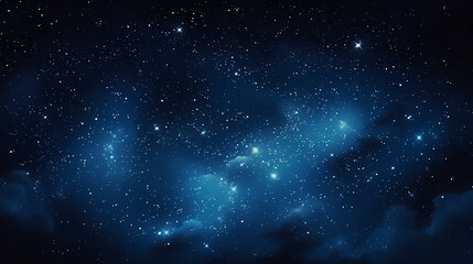 Fototapeta premium Dark blue night sky stars background