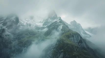 Photo sur Plexiglas Himalaya high snowy mountains in the himalayas