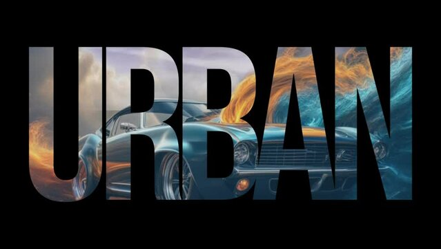animated car image with URBAN text
