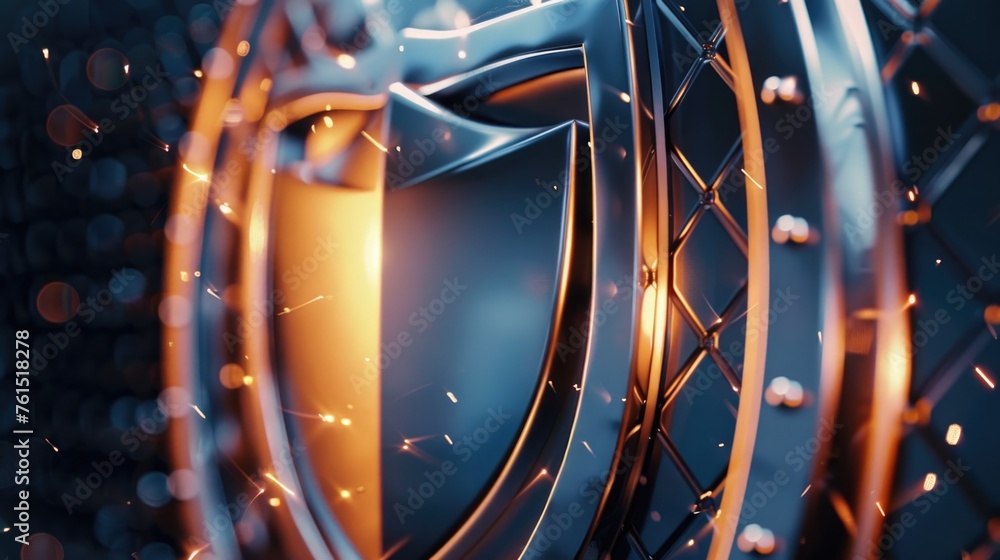Aufkleber Close up of a clock with sparks, suitable for concepts of time management and urgency